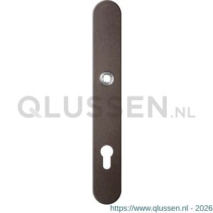 GPF Bouwbeslag Anastasius 9128.A1 veiligheids binnenschild smal SKG*** 257x35x8 mm afgerond PC92 Dark blend GPF9128A1062