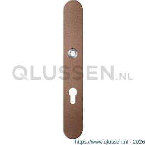 GPF Bouwbeslag Anastasius 9128.A2 veiligheids binnenschild smal SKG*** 257x35x8 mm afgerond PC72 Bronze blend GPF9128A2042