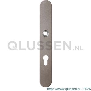 GPF Bouwbeslag Anastasius 9128.A3 veiligheids binnenschild smal SKG*** 257x35x8 mm afgerond PC72 Mocca blend GPF9128A3042
