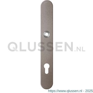 GPF Bouwbeslag Anastasius 9128.A3 veiligheids binnenschild smal SKG*** 257x35x8 mm afgerond PC92 Mocca blend GPF9128A3062