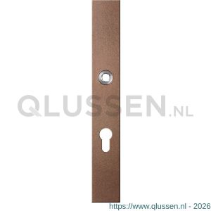 GPF Bouwbeslag Anastasius 9138.A2 veiligheids binnenschild smal SKG*** 257x35x8 mm rechthoekig PC72 Bronze blend GPF9138A2042