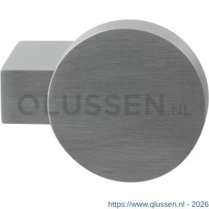 GPF Bouwbeslag RVS 9206.09 S5 massief kort verkropte knop rond 69/52x13 mm voor veiligheids schilden vast met wisselstift RVS geborsteld GPF920609400