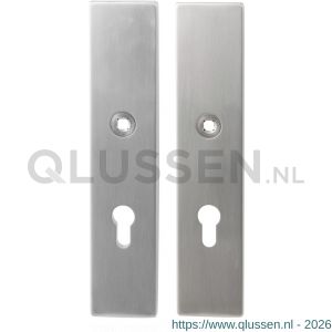 GPF Bouwbeslag RVS 9312.72 veiligheids schilden SKG*** 248x52 mm rechthoekig PC72 RVS geborsteld GPF931209042