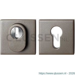 GPF Bouwbeslag Anastasius 9387.A3 set vierkante veiligheidsrozet 54x54x10 mm SKG*** met kerntrekbeveiliging Mocca blend GPF9387A3S199