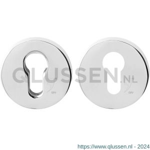 GPF Bouwbeslag RVS 9391.49 set GPF9391.49 veiligheidsrozet rond 54 mm SKG*** RVS gepolijst GPF939149S199