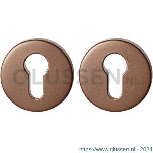 GPF Bouwbeslag Anastasius 9391.A2 set GPF9391.A2 veiligheidsrozet rond 54x12,5 mm SKG*** Bronze blend GPF9391A2S199