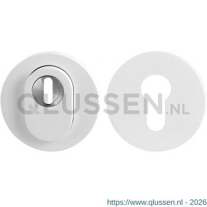 GPF Bouwbeslag ZwartWit 9392.62 set GPF9392.62 veiligheidsrozet rond 54 mm SKG*** met kerntrek wit GPF939262S199