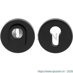 GPF Bouwbeslag Smeedijzer 9392.64 set GPF9392.64 veiligheidsrozet rond 54 mm SKG*** met kerntrek smeedijzer zwart GPF939264S199