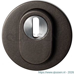 GPF Bouwbeslag Anastasius 9392.A1 Outside ronde veiligheids buitenrozet 54x12,5 mm SKG*** met kerntrekbeveiliging Dark blend GPF9392A1O199