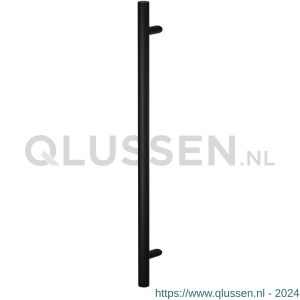 GPF Bouwbeslag ZwartWit 9545.61 deurgreep GPF15 verkropt 25x350/250 mm voetje 22 mm met bevestiging zwart GPF9545610350A-25