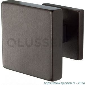 GPF Bouwbeslag Anastasius 9825.A1 vierkante voordeurknop 70x70 mm op rozet 53x53x8 mm Dark blend GPF9825A10400