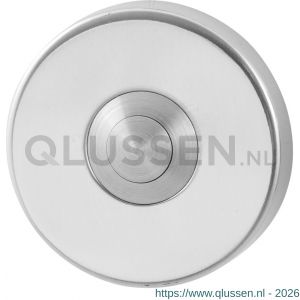 GPF Bouwbeslag RVS 9827.40 beldrukker rond 50x8 mm met RVS button RVS gepolijst GPF982740400