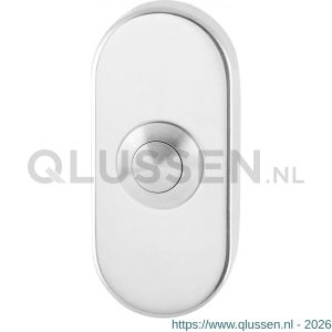 GPF Bouwbeslag RVS 9827.44 beldrukker ovaal 70x32x10 mm met RVS button RVS gepolijst GPF982744400