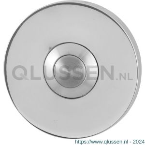 GPF Bouwbeslag RVS 9827.45 beldrukker rond 50x6 mm met RVS button RVS gepolijst GPF982745400