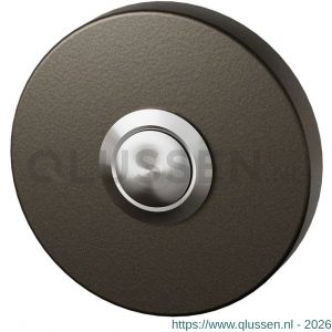 GPF Bouwbeslag Anastasius 9827.A1.1100 beldrukker rond 50x8 mm met RVS button Dark blend GPF9827A11100