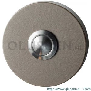 GPF Bouwbeslag Anastasius 9827.A3.1100 beldrukker rond 50x8 mm met RVS button Mocca blend GPF9827A31100