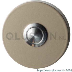 GPF Bouwbeslag Anastasius 9827.A4.1100 beldrukker rond 50x8 mm met RVS button Champagne blend GPF9827A41100