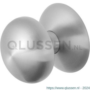 GPF Bouwbeslag RVS 9829.09 Paddenstoel voordeurknop 65 mm op rozet 70 mm RVS geborsteld GPF982909400