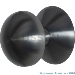 GPF Bouwbeslag PVD 9829.P1 Paddenstoel voordeurknop 65 mm op rozet 70 mm PVD antraciet GPF9829P1400