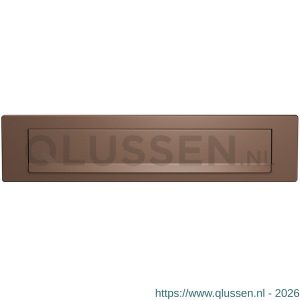 GPF Bouwbeslag Anastasius 9830.A2 briefplaat 340x77 mm met valklep 280x45 mm Bronze blend GPF9830A20000