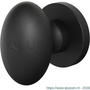 GPF Bouwbeslag ZwartWit 9851.61-00 S5 GPF9851.61-00 Ei-knop S5 62 mm met wisselstift op rond rozet zwart GPF9851610400-00