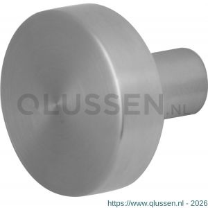 GPF Bouwbeslag RVS 9852.09 S4 vlakke knop 52x16 mm voor veiligheids schilden vast met bout M10 RVS geborsteld GPF985209410
