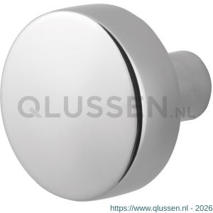 GPF Bouwbeslag RVS 9852.49 S4 vlakke knop 52x16 mm voor veiligheids schilden vast met bout M10 RVS gepolijst GPF985249410
