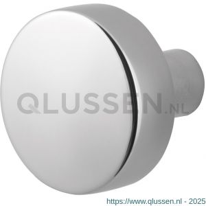 GPF Bouwbeslag RVS 9852.49 S5 vlakke knop 52x16 mm voor veiligheids schilden vast met wisselstift RVS gepolijst GPF985249400