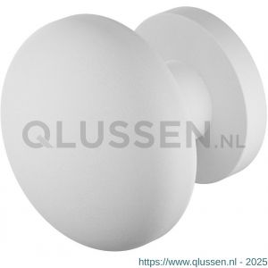 GPF Bouwbeslag ZwartWit 9857.62-00 S5 GPF9857.62-00 Paddenstoel knop S5 65 mm met wisselstift op rond rozet wit GPF9857620400-00