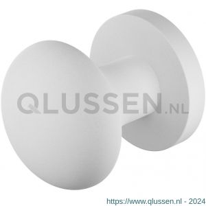 GPF Bouwbeslag ZwartWit 9859.62-00 S5 GPF9859.62-00 Paddenstoel knop S5 52 mm met wisselstift op rond rozet wit GPF9859620400-00