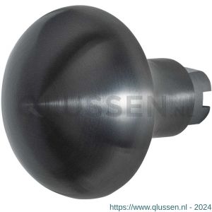 GPF Bouwbeslag PVD 9859.P1 S4 Paddenstoel knop 52 mm voor veiligheids schilden vast met bout M10 PVD antraciet GPF9859P1410