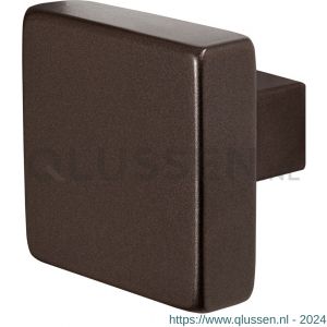 GPF Bouwbeslag Anastasius 9948.A1 S2 vierkante knop 53x53x16 mm vast met knopvastzetter Dark blend GPF9948A10400