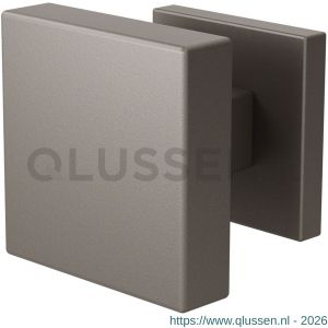 GPF Bouwbeslag Anastasius 9950.A3-02R S1 GPF9950.A3-02R vierkante knop S1 60x60x16 mm draaibaar met vierkant rozet rechtswijzend Mocca blend GPF9950A30300-02