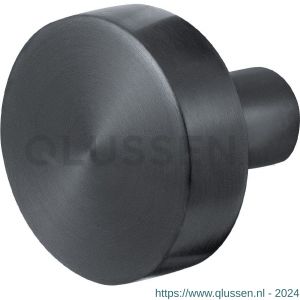 GPF Bouwbeslag PVD 9952.P1 S2 vlakke knop 52x16 mm vast met knopvastzetter PVD antraciet GPF9952P1400