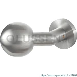GPF Bouwbeslag RVS 9953.09-00 S1 GPF9953.09-00 verkropte kogelknop S1 55 mm draaibaar met ronde rozet RVS geborsteld GPF9953090200-00