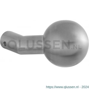 GPF Bouwbeslag RVS 9953.09 S2 verkropte kogelknop 55 mm vast met knopvastzetter RVS geborsteld GPF995399400