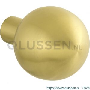 GPF Bouwbeslag PVD 9954.P4 S3 kogelknop 50 mm vast met metaalschroef M10 PVD mat messing GPF9954P4410