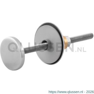 GPF Bouwbeslag RVS 9955EB 25 mm bevestigingsset voor enkelzijdige montage door de deur met 32 mm rozet set 2 stuks RVS geborsteld GPF9955EB000