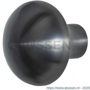 GPF Bouwbeslag PVD 9959.P1 S1 Paddenstoel knop 52 mm draaibaar met krukstift PVD antraciet GPF9959P1200