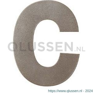 GPF Bouwbeslag Anastasius 9800.A3.0116-c letter C 116 mm Mocca blend GPF9800A30116-c