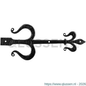 Kirkpatrick KP0817 sierheng zonder scharnier 508x216 mm smeedijzer zwart TH6081760508