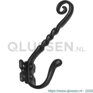 Kirkpatrick KP1130 jashaak en hoedhaak 93 mm smeedijzer zwart TH6113060093