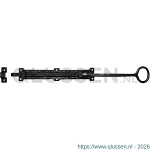Kirkpatrick KP1149 staartschuif 540 mm op plaat 304x50 mm smeedijzer zwart TH6114960304