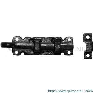 Kirkpatrick KP1546 deurschuif vlak 101x28 mm smeedijzer zwart TH6154660101