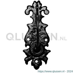 Kirkpatrick KP1783 tuimelaar met beldrukker 145x58 mm smeedijzer zwart TH6178360139