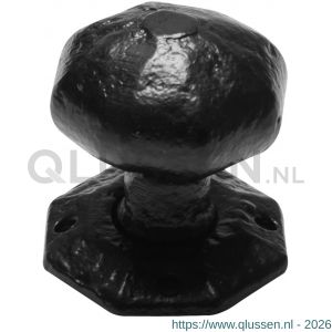Kirkpatrick KP3056 knopkruk 55 mm op rozet 58 mm vast smeedijzer zwart TH6305660400