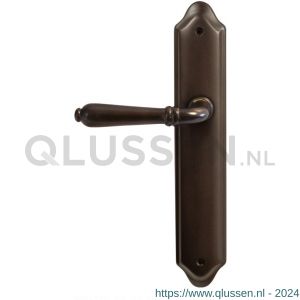 Mandelli1953 530L BB72 Sevilla deurkruk gatdeel op langschild 260x47 mm BB 72 mm linkswijzend antiek brons TH50530BA0211