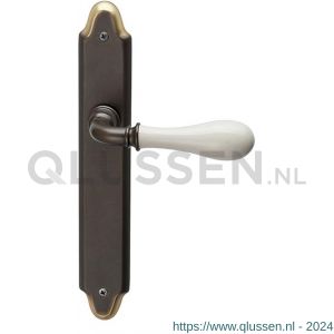 Mandelli1953 640 BB56 Melody deurkruk op langschild 260x47 mm BB 56 mm antiek brons TH50640BA0101