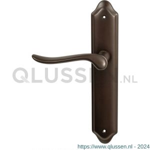 Mandelli1953 690L PC85 Rondo deurkruk gatdeel op langschild 260x47 mm PC 85 mm linkswijzend antiek brons TH50690BA0252