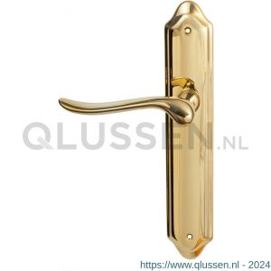 Mandelli1953 690L Rondo deurkruk gatdeel op langschild 260x47 mm blind linkswijzend messing gepolijst TH50690MA0200